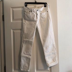 J. crew white jeans